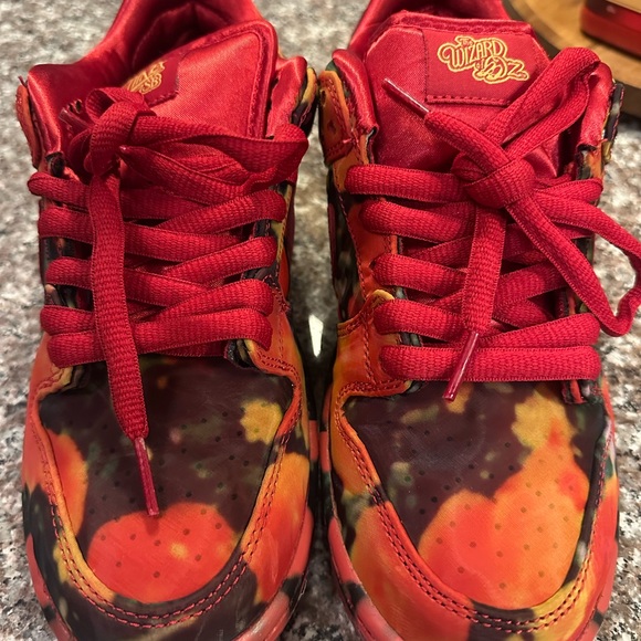 The Wizard of Oz x Nike Dunk Low SB 'Poppy Field' Sz 6 - worn once! - Picture 2 of 7